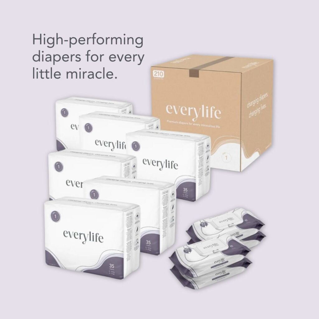 Everylife Diapers and wipes image